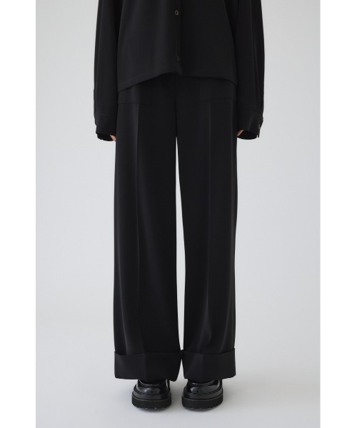 RIM.ARK（リムアーク）の「W-length mannish PT ダブルレングス マニッシュパンツ（スラックス・レディース・ブラック/アイボリー/ネイビー・38/36）」の16枚目の写真