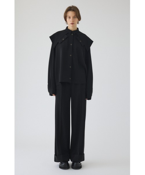 RIM.ARK（リムアーク）の「W-length mannish PT ダブルレングス マニッシュパンツ（スラックス・レディース・ブラック/アイボリー/ネイビー・38/36）」の17枚目の写真