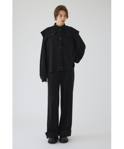 RIM.ARK（リムアーク）の「W-length mannish PT ダブルレングス マニッシュパンツ（スラックス・レディース・ブラック/アイボリー/ネイビー・38/36）」の18枚目の写真
