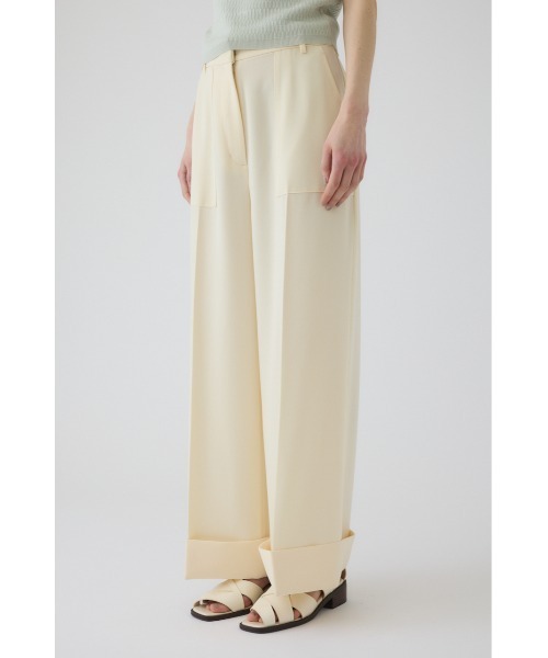 RIM.ARK（リムアーク）の「W-length mannish PT ダブルレングス マニッシュパンツ（スラックス・レディース・ブラック/アイボリー/ネイビー・38/36）」の7枚目の写真