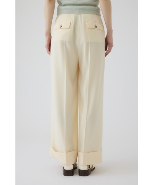 RIM.ARK（リムアーク）の「W-length mannish PT ダブルレングス マニッシュパンツ（スラックス・レディース・ブラック/アイボリー/ネイビー・38/36）」の5枚目の写真