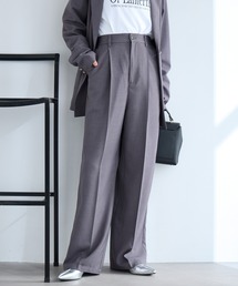 Aunely（オーネリー）の「【Aunely】すぐサラ UVタックワイド スラックス <YOSOOIシリーズ>（スラックス）」