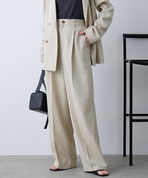 Aunely（オーネリー）の「【Aunely】すぐサラ UVタックワイド スラックス <YOSOOIシリーズ>（スラックス）」