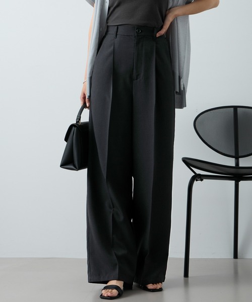 josemoon SLIM FRALE PANTS ブラック 36サイズ セール】SLIM FRALE PANTS/スリムフレアパンツ（スラックス）｜JOSE