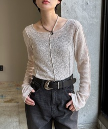 PAGEBOY | メロメロンレース2WAYロングスリーブ【前後2WAY仕様】(Tシャツ/カットソー)