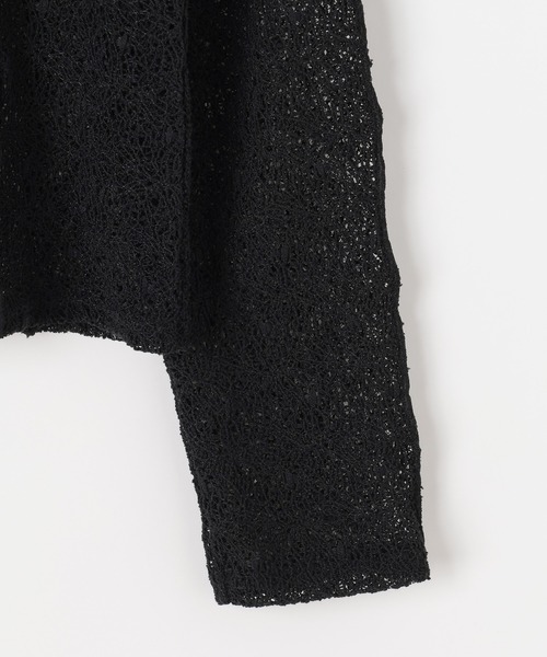 PAGEBOY（ページボーイ）の「メロメロンレース2WAYロングスリーブ【前後2WAY仕様】（Tシャツ/カットソー・レディース・ブラック/オフホワイト/ブルー/グレイッシュベージュ・FREE）」の15枚目の写真