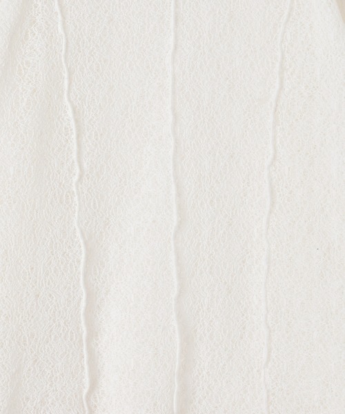 PAGEBOY（ページボーイ）の「メロメロンレース2WAYロングスリーブ【前後2WAY仕様】（Tシャツ/カットソー・レディース・ブラック/オフホワイト/ブルー/グレイッシュベージュ・FREE）」の9枚目の写真