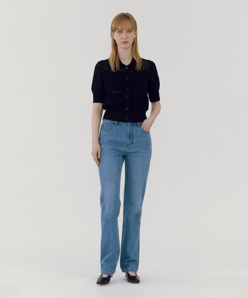 GOODDEN（グーデン）の「[GDST01] Straight Blue_Slim（デニムパンツ・レディース・その他・24inch/26inch/28inch/30inch/32inch）」の2枚目の写真