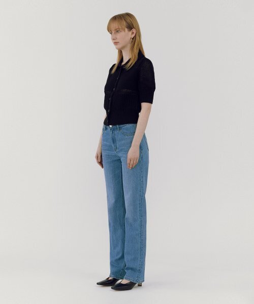 GOODDEN（グーデン）の「[GDST01] Straight Blue_Slim（デニムパンツ・レディース・その他・24inch/26inch/28inch/30inch/32inch）」の3枚目の写真