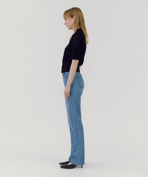GOODDEN（グーデン）の「[GDST01] Straight Blue_Slim（デニムパンツ・レディース・その他・24inch/26inch/28inch/30inch/32inch）」の4枚目の写真