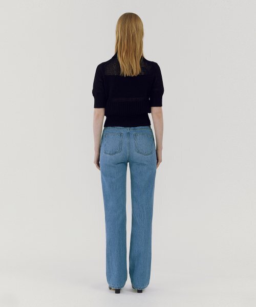 GOODDEN（グーデン）の「[GDST01] Straight Blue_Slim（デニムパンツ・レディース・その他・24inch/26inch/28inch/30inch/32inch）」の5枚目の写真