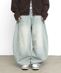 GLACK（グラック）の「GP169 アウトプリーツカーブデニムパンツ (インディゴ)（デニムパンツ）」