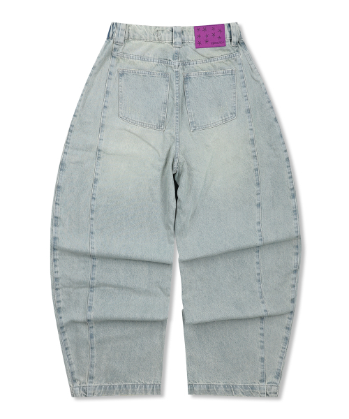 GLACK(グラック)の「GP169 アウトプリーツカーブデニムパンツ (インディゴ)(デニムパンツ・レディース・その他・SMALL/MEDIUM/LARGE)」の5枚目の写真
