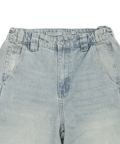 GLACK(グラック)の「GP169 アウトプリーツカーブデニムパンツ (インディゴ)(デニムパンツ・レディース・その他・SMALL/MEDIUM/LARGE)」の6枚目の写真