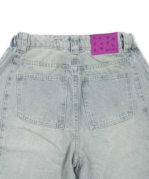 GLACK(グラック)の「GP169 アウトプリーツカーブデニムパンツ (インディゴ)(デニムパンツ・レディース・その他・SMALL/MEDIUM/LARGE)」の8枚目の写真