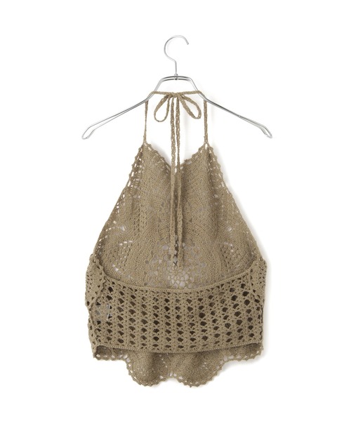 ADAM ET ROPE'（アダムエロペ）の「クロシェニットビスチェ（キャミソール・レディース・ホワイト/グリーン系その他2・FREE）」の19枚目の写真