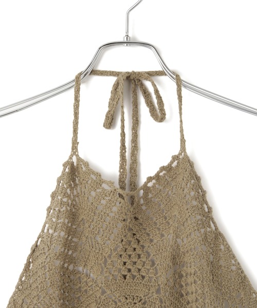 ADAM ET ROPE'（アダムエロペ）の「クロシェニットビスチェ（キャミソール・レディース・ホワイト/グリーン系その他2・FREE）」の20枚目の写真