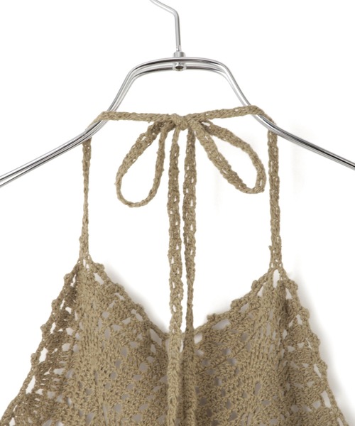 ADAM ET ROPE'（アダムエロペ）の「クロシェニットビスチェ（キャミソール・レディース・ホワイト/グリーン系その他2・FREE）」の22枚目の写真