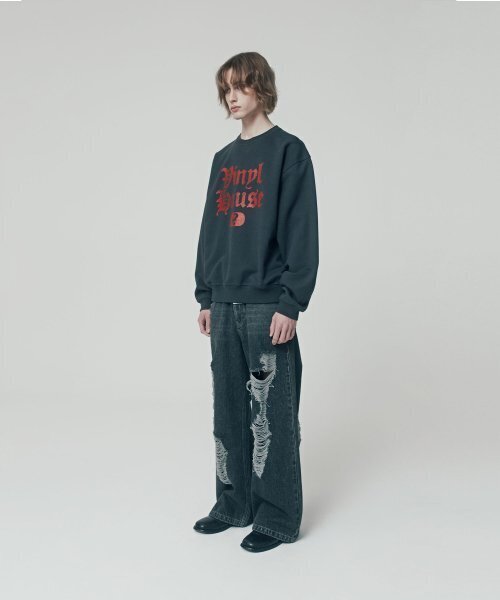 THEVINYLHOUSE(ザバイニルハウス)の「QUESTION MARK SWEATSHIRT CHARCOAL (VH2ESUM440A)(スウェット・メンズ・その他・S/M/L)」の4枚目の写真
