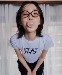MIX LOGO CROP T SHIRT - WHITE