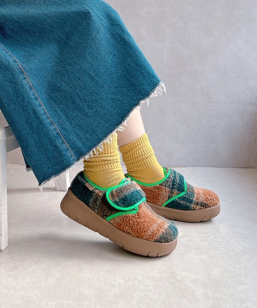 Noubel Voug Relax(ヌーベルヴォーグリラックス)の「厚底 もこもこあったかシューズ(その他シューズ・レディース・ベージュ/ブラウン/カーキ・M/L/S)」の11枚目の写真