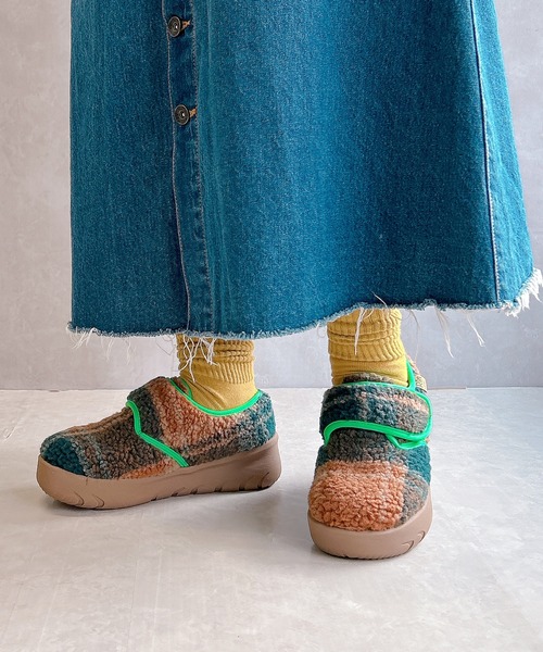 Noubel Voug Relax(ヌーベルヴォーグリラックス)の「厚底 もこもこあったかシューズ(その他シューズ・レディース・ベージュ/ブラウン/カーキ・M/L/S)」の12枚目の写真