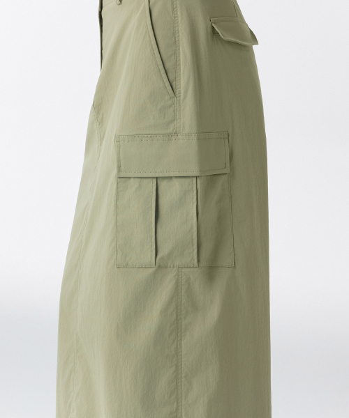 MUSINSA STANDARD WOMAN（ムシンサスタンダードウーマン）の「ウィメンズカーゴマキシスカート[セージ]（スカート・レディース・その他・LARGE/MEDIUM/SMALL/X-SMALL）」の5枚目の写真