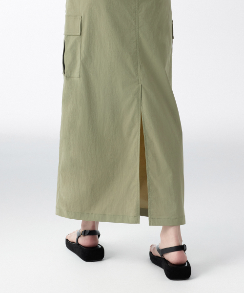 MUSINSA STANDARD WOMAN（ムシンサスタンダードウーマン）の「ウィメンズカーゴマキシスカート[セージ]（スカート・レディース・その他・LARGE/MEDIUM/SMALL/X-SMALL）」の6枚目の写真