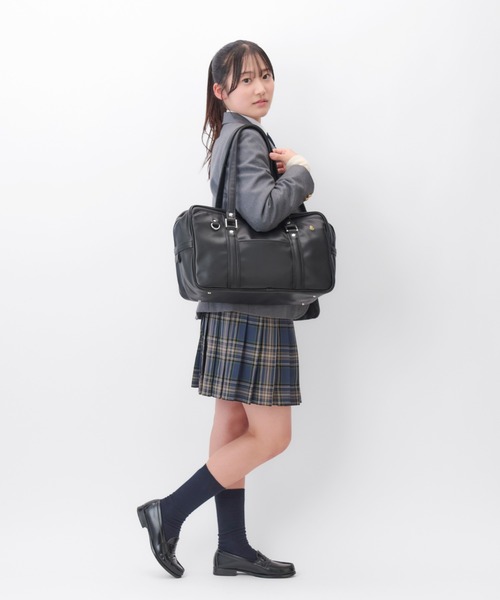 Jewelna Rose(ジュエルナローズ)の「スクールバッグ A4サイズ 68914(トートバッグ・レディース・ブラック/ブラウン系その他/ブラウン系その他2/ブラウン・FREE)」の5枚目の写真