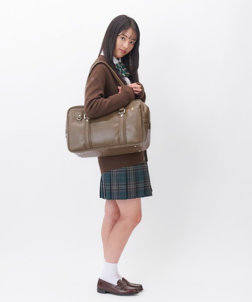 Jewelna Rose(ジュエルナローズ)の「スクールバッグ A4サイズ 68914(トートバッグ・レディース・ブラック/ブラウン系その他/ブラウン系その他2/ブラウン・FREE)」の12枚目の写真