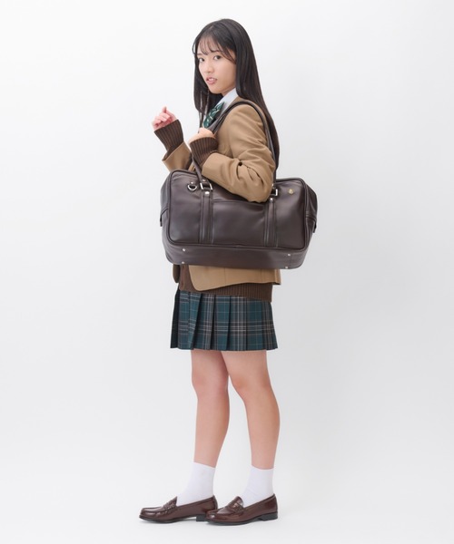 Jewelna Rose(ジュエルナローズ)の「スクールバッグ A4サイズ 68914(トートバッグ・レディース・ブラック/ブラウン系その他/ブラウン系その他2/ブラウン・FREE)」の8枚目の写真