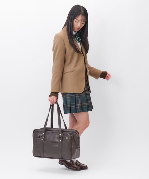 Jewelna Rose(ジュエルナローズ)の「スクールバッグ A4サイズ 68914(トートバッグ・レディース・ブラック/ブラウン系その他/ブラウン系その他2/ブラウン・FREE)」の7枚目の写真