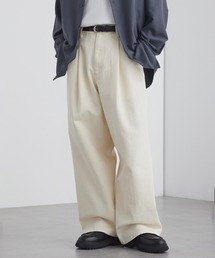 MONO-MART（モノマート）の「ヴィンテージライク バルーンシルエット ワイドデニムパンツ<サステナブル素材 速乾 ウォッシャブル>（デニムパンツ）」