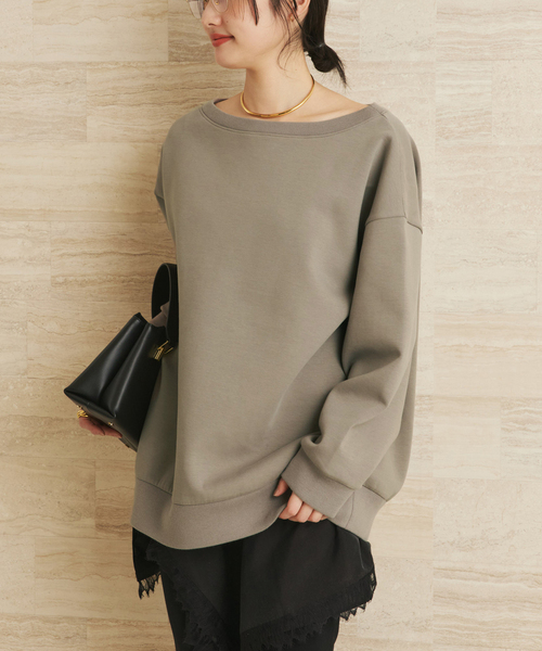 plage(プラージュ)の「big スウェット(スウェット・レディース・グレー/ブラウン・FREE)」の9枚目の写真