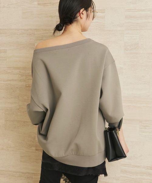 plage(プラージュ)の「big スウェット(スウェット・レディース・グレー/ブラウン・FREE)」の12枚目の写真