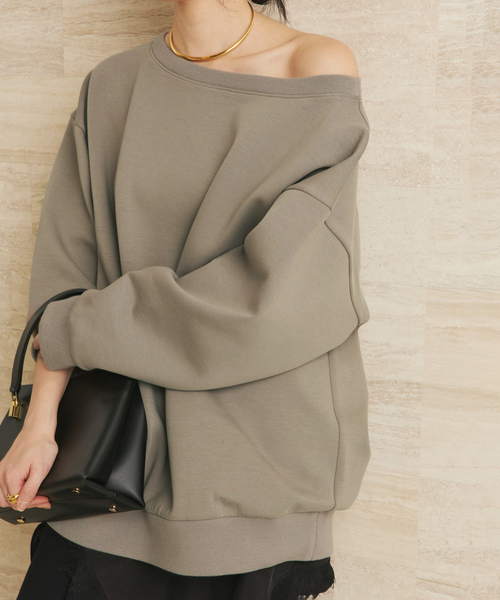 plage(プラージュ)の「big スウェット(スウェット・レディース・グレー/ブラウン・FREE)」の13枚目の写真