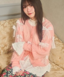 tea.　新品未使用ドロワーパフスリーブトップス 36 ピンク tea. 新品未使用ドロワーパフスリーブトップス 36 ピンク tea. 新品未