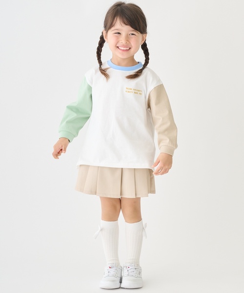 petit main(プティマイン)の「プリーツスカパン(スカート・キッズ・カラフル/グレー/ベージュ・110cm/100cm/90cm/130cm/120cm)」の2枚目の写真