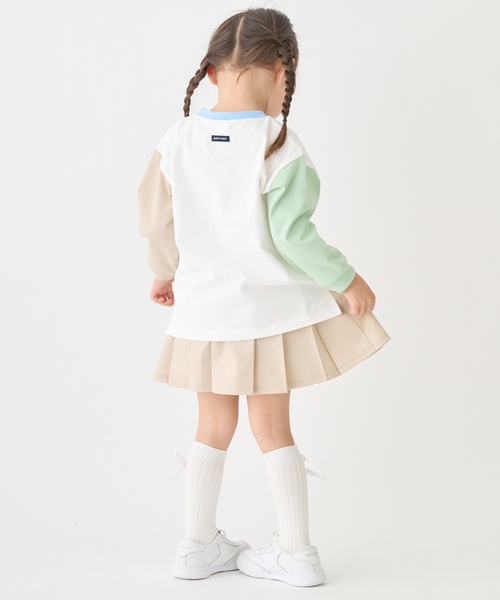 petit main(プティマイン)の「プリーツスカパン(スカート・キッズ・カラフル/グレー/ベージュ・110cm/100cm/90cm/130cm/120cm)」の4枚目の写真