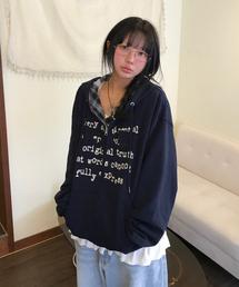 ECORR（エコル）の「センティメンタルチェックリバーシブルジップアップ_ネイビー（パーカー）」