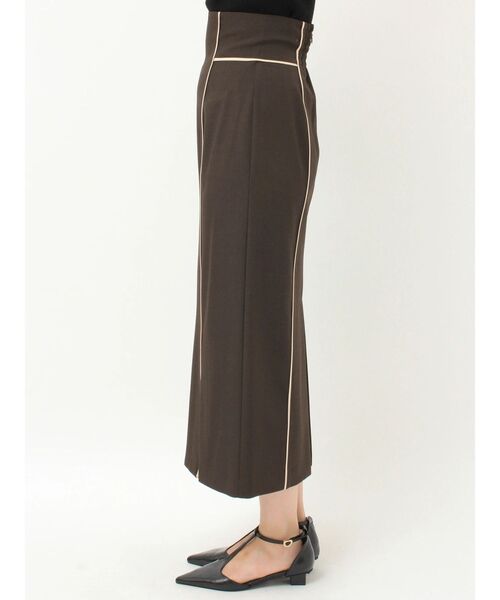 LAGUNAMOON（ラグナムーン）の「バイカラーパイピングスカート セットアップ（スカート・レディース・ブラウン/ベージュ・MEDIUM/SMALL）」の12枚目の写真