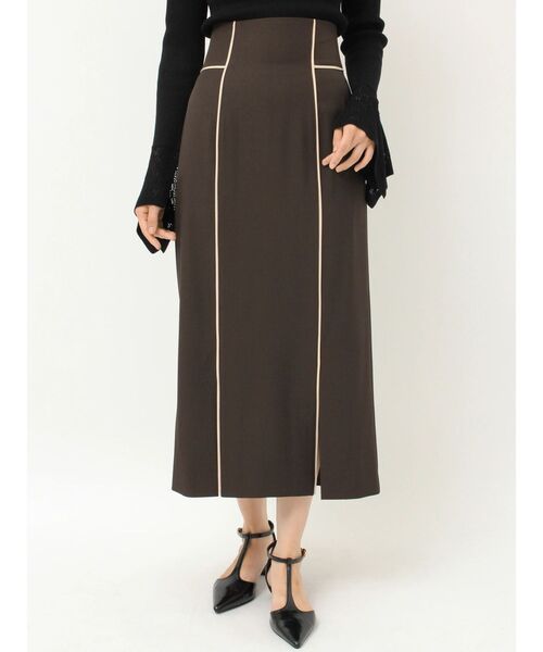 LAGUNAMOON（ラグナムーン）の「バイカラーパイピングスカート セットアップ（スカート・レディース・ブラウン/ベージュ・MEDIUM/SMALL）」の21枚目の写真