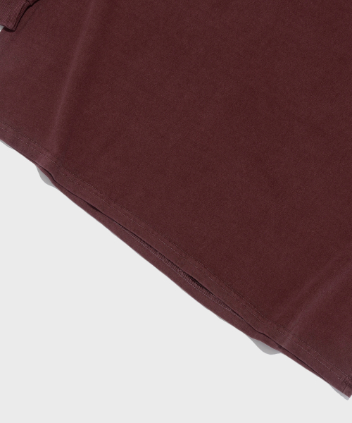 CARGOBROS FOR WOMAN(カーゴブロスフォーウィメン)の「ピグメントシボリオーバーフィット長袖Tシャツ(ワイン)(Tシャツ/カットソー・レディース・その他・FREE)」の5枚目の写真