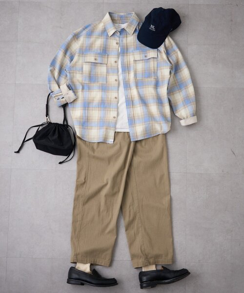 CIAOPANIC TYPY（チャオパニックティピー）の「【ロングシーズン着用可◎】ユニセックス/リラックスフィットイージーパンツ（チノパンツ・メンズ・ホワイト/チャコールグレー/ベージュ・LARGE/SMALL/MEDIUM）」の11枚目の写真