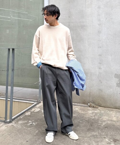 CIAOPANIC TYPY（チャオパニックティピー）の「【ロングシーズン着用可◎】ユニセックス/リラックスフィットイージーパンツ（チノパンツ・メンズ・ホワイト/チャコールグレー/ベージュ・LARGE/SMALL/MEDIUM）」の7枚目の写真