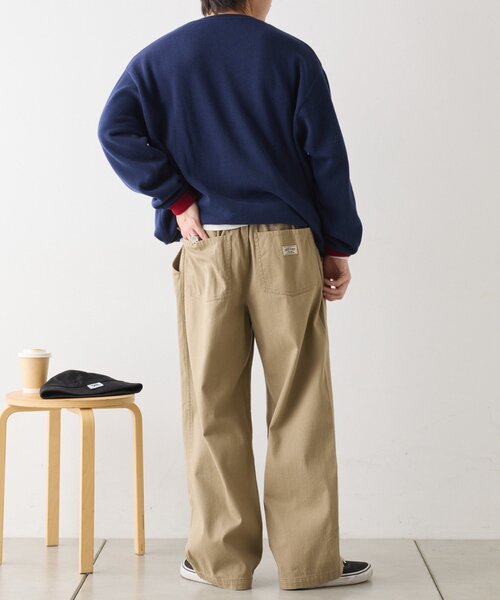 CIAOPANIC TYPY（チャオパニックティピー）の「【ロングシーズン可◎】3サイズ展開/ユニセックス/リラックスフィットイージーパンツ（チノパンツ・メンズ・ホワイト/チャコールグレー/ベージュ・LARGE/SMALL/MEDIUM）」の7枚目の写真