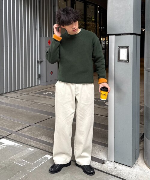 CIAOPANIC TYPY（チャオパニックティピー）の「【ロングシーズン可◎】3サイズ展開/ユニセックス/リラックスフィットイージーパンツ（チノパンツ・メンズ・ホワイト/チャコールグレー/ベージュ・LARGE/SMALL/MEDIUM）」の12枚目の写真