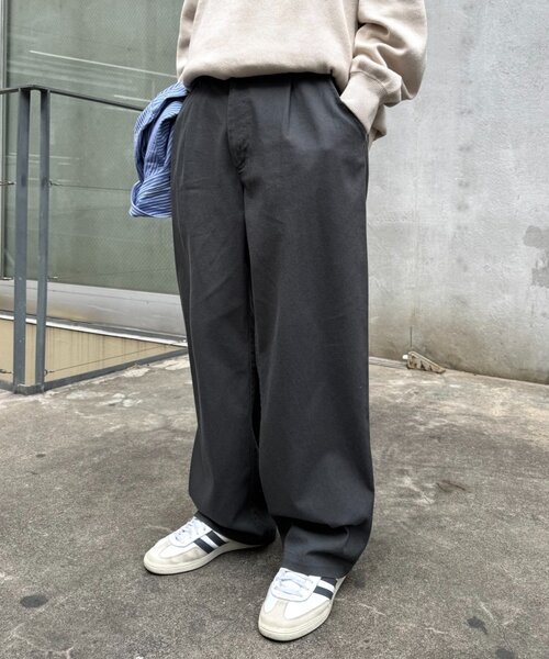 CIAOPANIC TYPY（チャオパニックティピー）の「【ロングシーズン可◎】3サイズ展開/ユニセックス/リラックスフィットイージーパンツ（チノパンツ・メンズ・ホワイト/チャコールグレー/ベージュ・LARGE/SMALL/MEDIUM）」の15枚目の写真