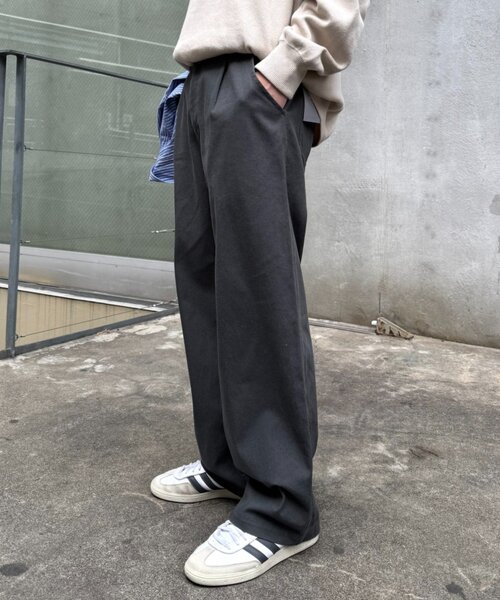 CIAOPANIC TYPY（チャオパニックティピー）の「【ロングシーズン可◎】3サイズ展開/ユニセックス/リラックスフィットイージーパンツ（チノパンツ・メンズ・ホワイト/チャコールグレー/ベージュ・LARGE/SMALL/MEDIUM）」の16枚目の写真