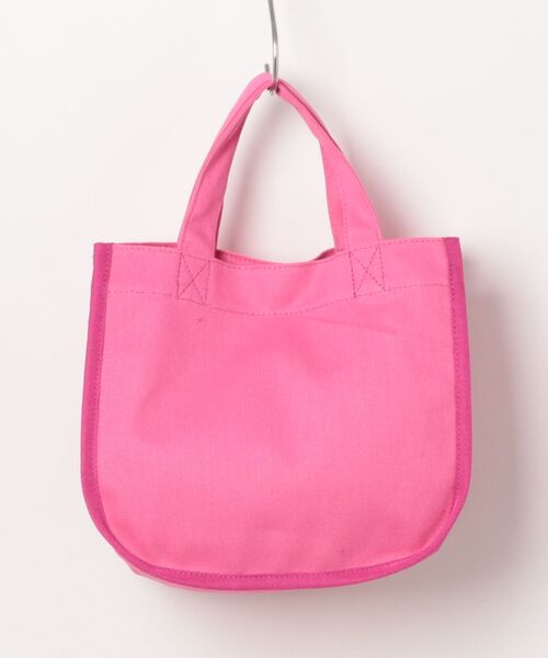 RODEO CROWNS WIDE BOWL(ロデオクラウンズワイドボウル)の「BRIDGE BEAR LOGO TOTE(トートバッグ・レディース・チャコールグレー/ピンク/ブルー・FREE)」の4枚目の写真